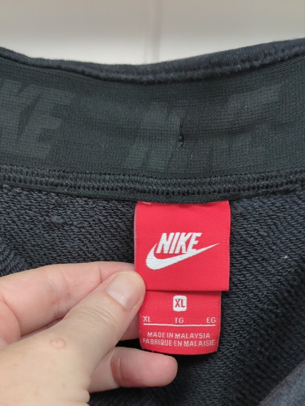 Nike Black Drawstring Sweatshirt Skirt - Picture 6 of 6